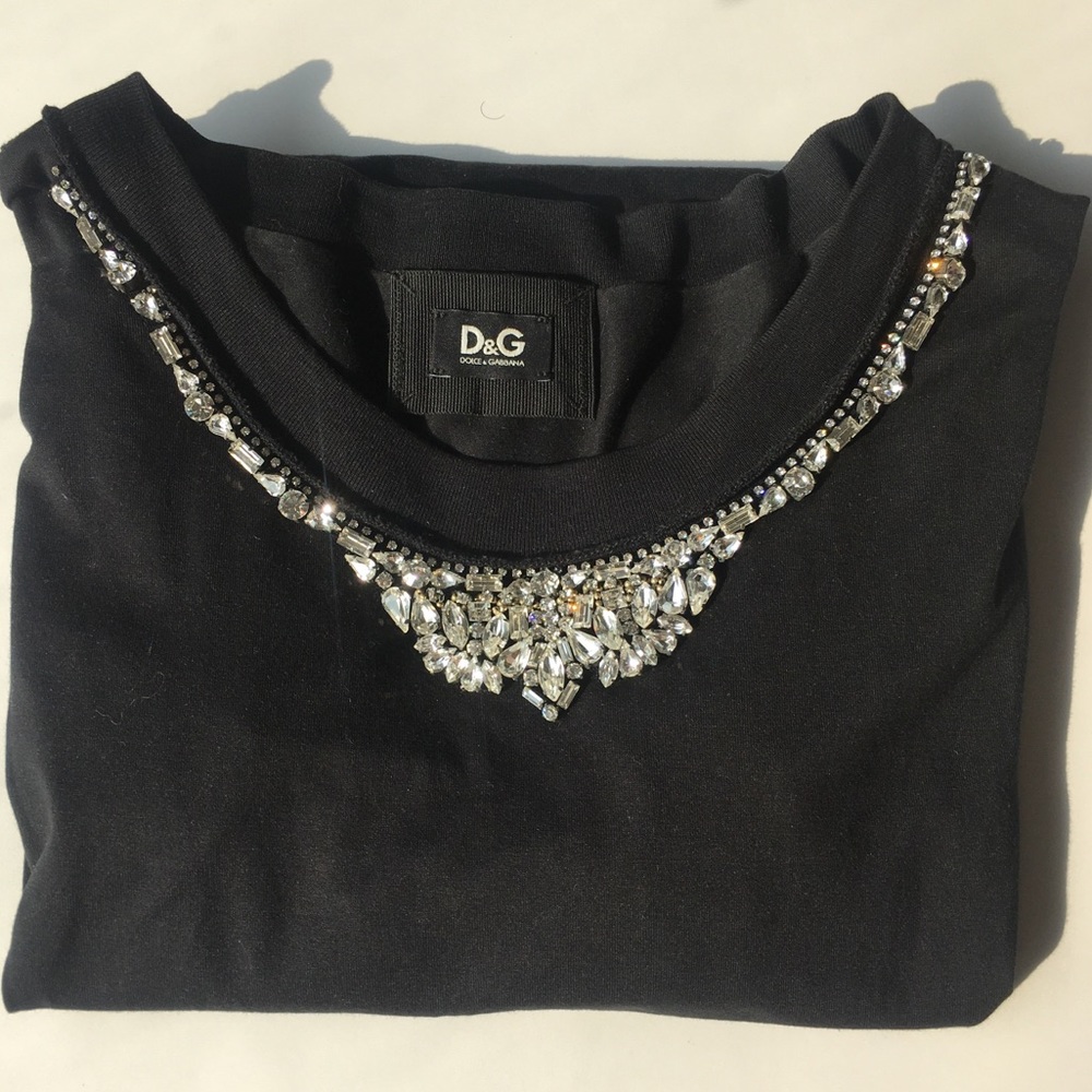 Dolce and Gabbana long sleeve crystal shirt